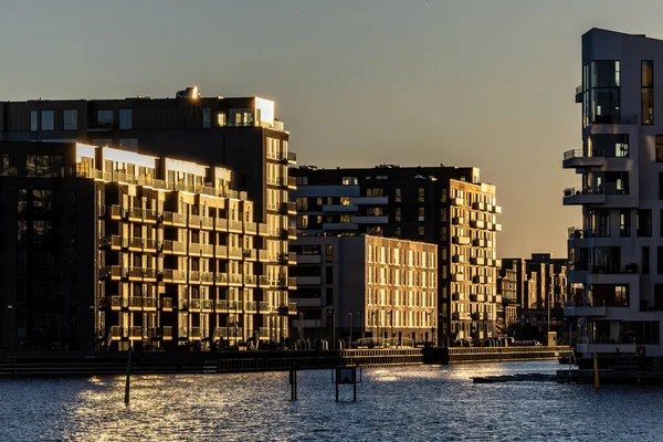 Copenhague Dinamarca Moderno Barrio Enghave Brygge Abre Puerto — Foto de Stock