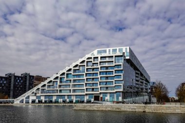 Kopenhag, Danimarka Modern Binaları, şehrin güneyindeki Vestamager semtindeki 8Tallet ya da 8House olarak bilinen binalar..
