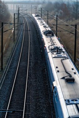 Kopenhag, Danimarka banliyö treni siste..