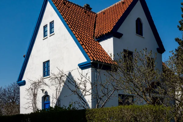 Copenhague Dinamarca Casas Residenciales Suburbio Brondy — Foto de Stock