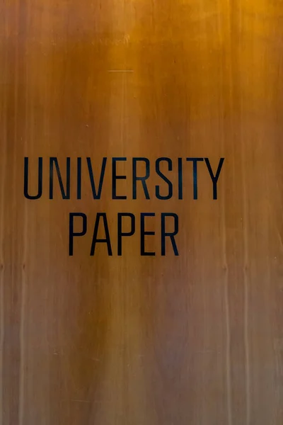 Вывеска Двери Офиса Университетской Газеты Paper Copa Business School Cbs — стоковое фото
