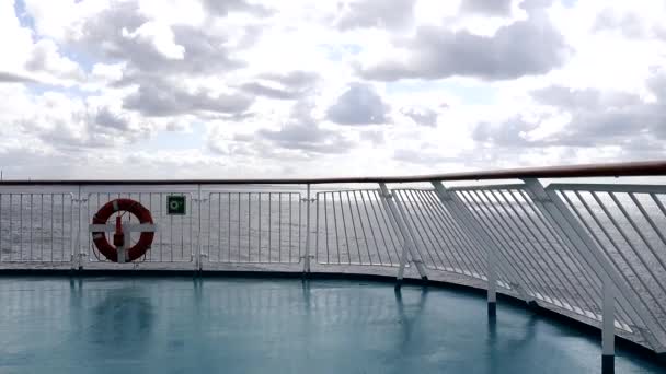 Helsingor Denmark Car Passenger Ferry Oresund Leaving Port — Stock Video