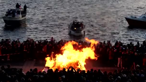 Stockholm Suède Les Suédois Célèbrent Nuit Walpurgis Valborg Une Tradition — Video