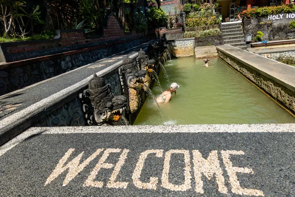 Banjar Hot Springs Bali Indonesia Sebuah Kolam Renang Banjar Hot — Stok Foto