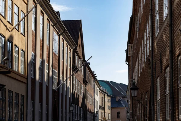 Kodaň Dánsko Obchoďák Kannikestraede Ulice Centru Města Staré Fasády Domu — Stock fotografie