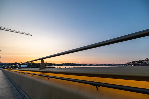 Стокгольм Швеция Июля 2023 Года Золотой Мост Районе Слэнд — стоковое фото