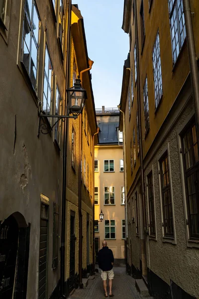 스웨덴 스톡홀름 2023 남자가 그란데의 타운의 — 스톡 사진