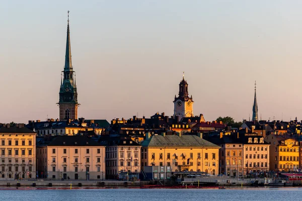 스웨덴 스톡홀름 2023 여름해뜨는 시간에 — 스톡 사진