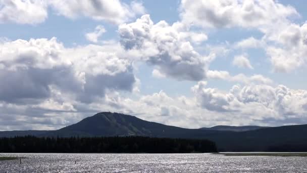 Lago Sijan Suecia Una Vista Del Paisaje Verano Sobre Lago — Vídeos de Stock