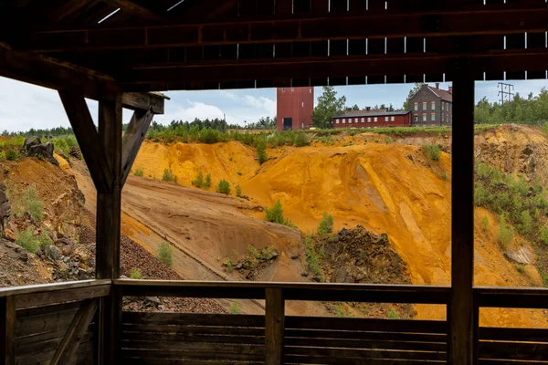 2023年7月12日スウェーデン ファルン歴史的ファルン銅鉱山はユネスコの世界遺産に登録され 観光地になっています — ストック写真