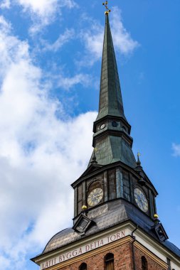 Mora, İsveç 13 Temmuz 2023 Mora Kilisesi Kulesi