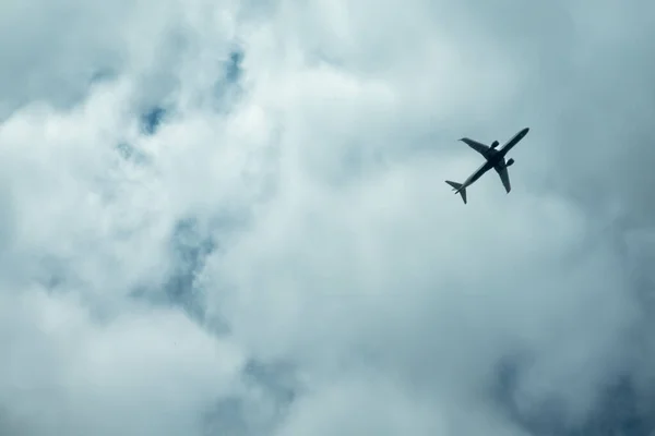 Ουάσιγκτον Ηπα Ένα Αεροπλάνο Πετάει Πάνω Από Τους Ουρανούς Της — Φωτογραφία Αρχείου