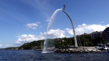 Stockholm, İsveç Nacka Caddesi 'ndeki 