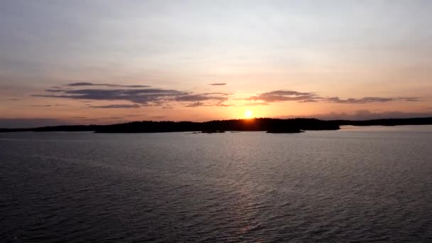 Stockholm Zweden Uitzicht Oostzee Vanaf Een Cruiseschip Naar Finland — Stockvideo