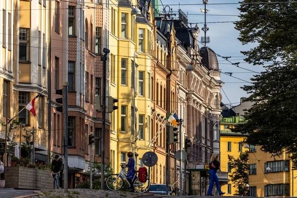 ヘルシンキ フィンランド 8月22日 2023ペドロ歩行者 タンザンカツのダウンタウンデザイン地区 — ストック写真