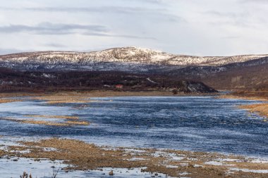 Utsjoki, Finlandiya 'da Finlandiya ile Norveç 