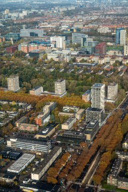 Amsterdam, Hollanda Banliyö Amsterdam 'ın hava manzarası.