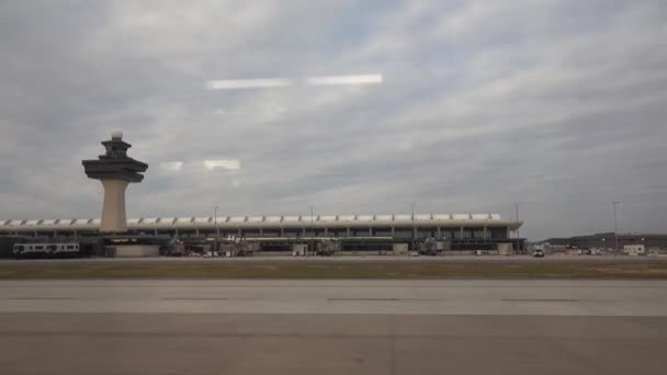 Washington Tarmac Dulles International Airport — Stock Video