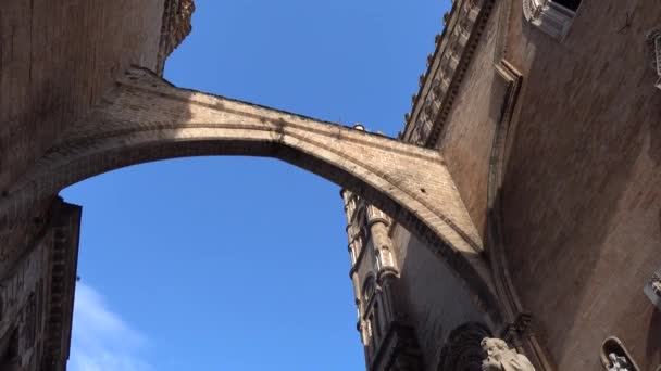 Palermo Sizilien Italien Blick Auf Die Kathedrale Von Palermo — Stockvideo