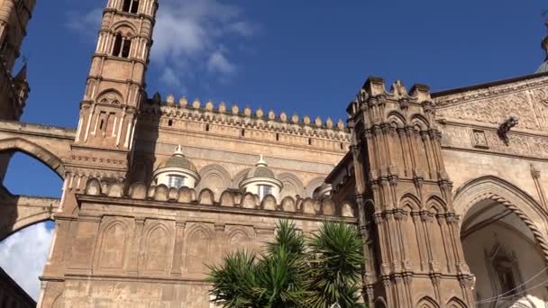 Palermo Sicílie Itálie Pohled Katedrálu Palermo — Stock video