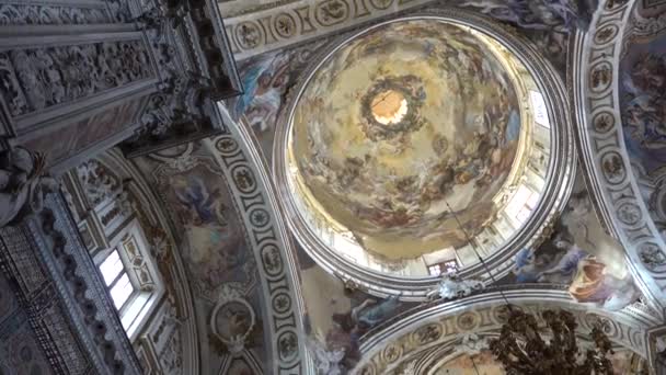 Παλέρμο Σικελία Ιταλία Περίτεχνο Εσωτερικό Της Chiesa Santa Caterina Alessandria — Αρχείο Βίντεο