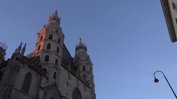 Вена Австрия Вид Собор Святого Стефана — стоковое видео