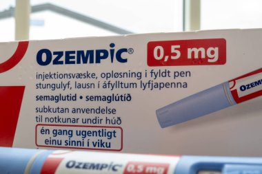 Danimarkalı Novo Nordisk şirketinden bir doz enjekte edilebilir Ozempic.