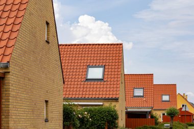 Hundested, Danimarka 27 Mayıs 2024 Konut ve çatı