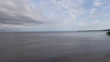 Kallaste, Estonya Peipus Gölü kıyısı Rusya 'ya bakıyor.