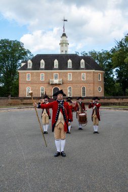 Williamsburg, Virginia, ABD 6 Eylül 2024 Gloucester Dükünün geçit töreni