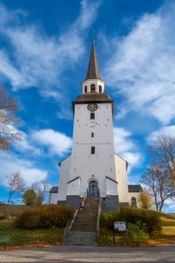 Mariefred, İsveç Mariefred Kilisesi manzarası.
