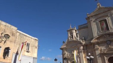 Rabat, Malta St. Paul Bazilikası ön cephesi, Roma Katolik Kilisesi.