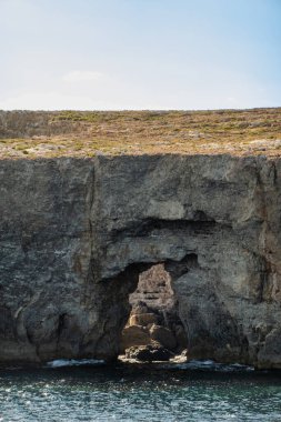 Valletta, Malta Geceleri Sliema bölgesinde sütunlar.