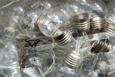 Stockholm, İsveç Ampullerle dolu plastik bir paket.