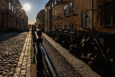 Stockholm, İsveç Sodermalm 'deki Brannkyrkagatan Caddesi..