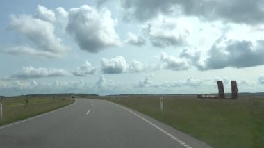 Sls, Danimarka Kuzey Jutland Limfjord çevresindeki gökyüzü ve manzara. 