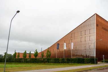 Ventspils, Letonya 29 Temmuz 2025 Ventspils Bilim Merkezi 'nin dışı..