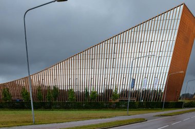 Ventspils, Letonya 29 Temmuz 2025 Ventspils Bilim Merkezi 'nin dışı..