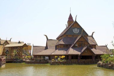 TİANJIN - 17 Mayıs: Egzotik manzara mimarisi, Mutlu Vadi, 17 Mayıs 2014, Tianjin, Çin.