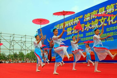 LUANNAN COUNTY - 9 Ağustos 2014, Luannan County, Hebei Eyaleti, Çin