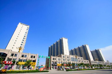 LUANNAN COUNTY - 15 Eylül 2014 'te Luannan ilçe binası manzarası, Luannan County, Hebei Eyaleti, Çin