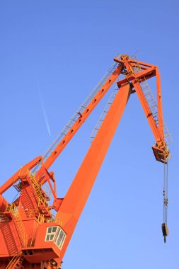 Portal vinç yerel özellikleri, fotoğrafa yakın çekim