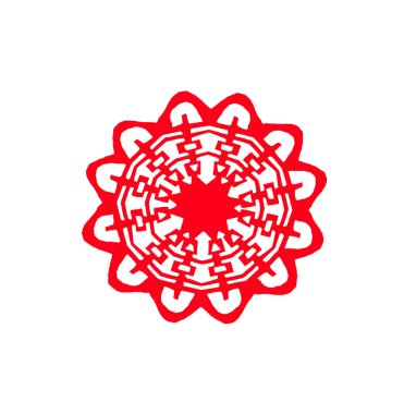 traditional Chinese paper-cut works, closeup of photo