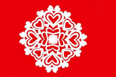 traditional Chinese paper-cut works, closeup of photo