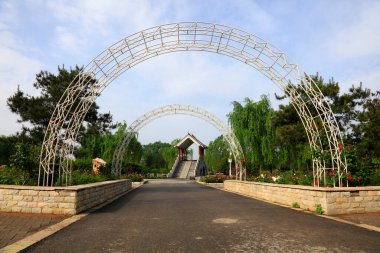 Park Architectural Landscape, closeup of photo