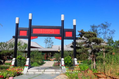 Çin Klasik Bahçesi 'nin mimari manzarası