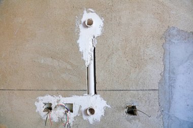 duvar elektrikli tel şantiyesi