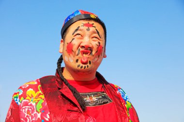 Luannan County - 25 Şubat 2018: Yangge Dans Performansı, Luannan County, Hebei Eyaleti, Çin