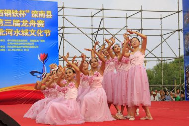 LUANNAN COUNTY - 9 Ağustos 2014, Luannan County, Hebei Eyaleti, Çin