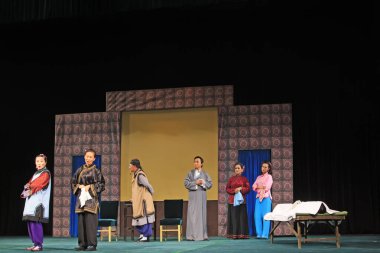 Luannan County - 14 Haziran - Çin PingJu sahne performansı, 14 Haziran 2015, Luannan County, Hebei Eyaleti, Çin